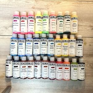 Golden Acrylic Paint – Lot of 30 Premium Fluid Colors